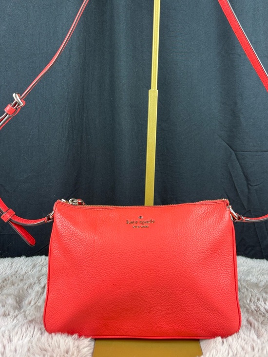 kate spade Handbags - Kate Spade New York Jackson Street Harlyn Coral Red Leather Crossbody